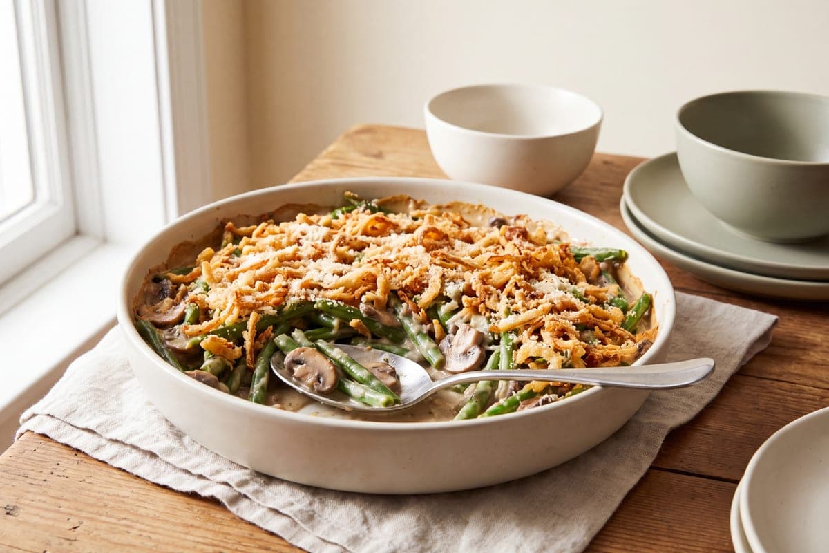High-Protein Green Bean Casserole